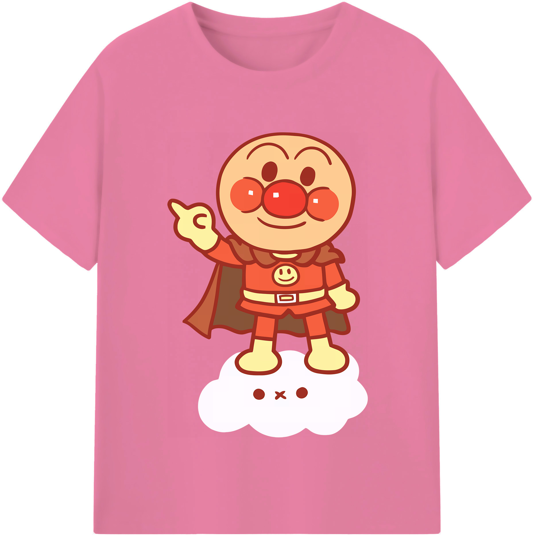 （画像用） アンパンマン Anpanman 綿100％半袖Tシャツ（フロントプリント）